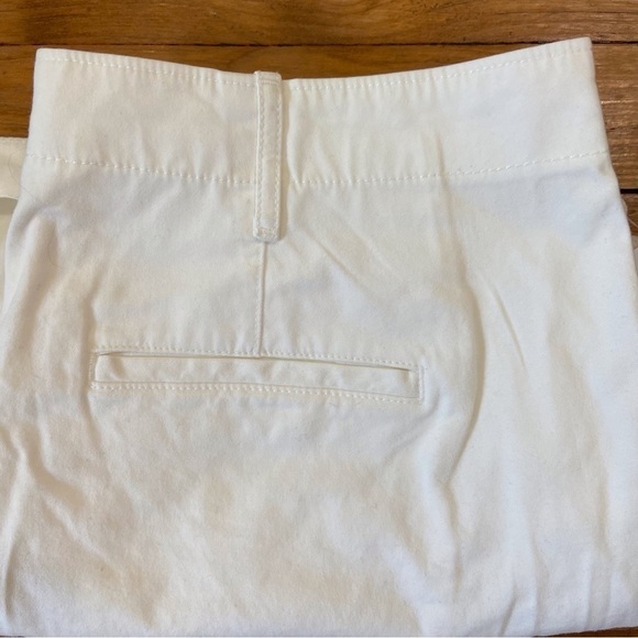 GAP white khakis shorts 13 inches cotton bermudas spandex cotton stretchy 12 - Picture 5 of 13